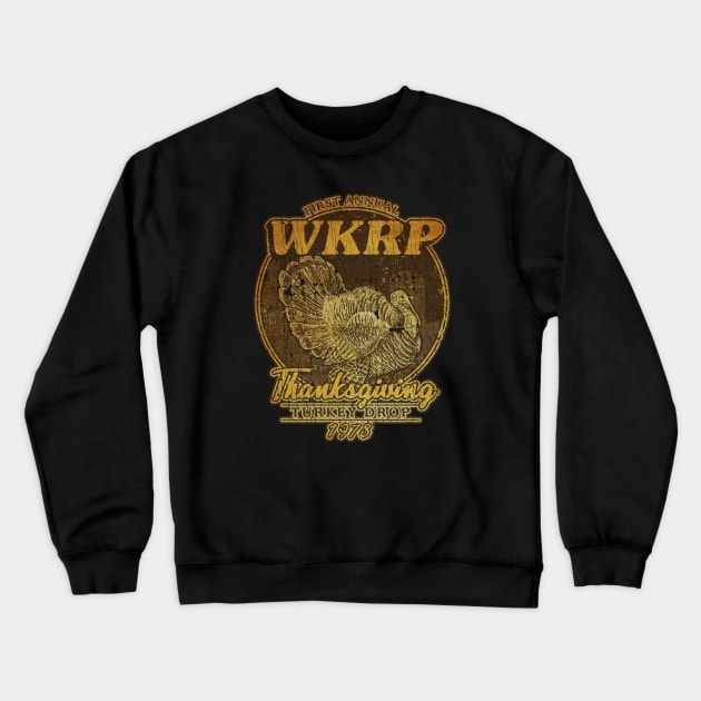 Thanksgiving Turkey Drop vintage Crewneck Sweatshirt by mobilmogok99